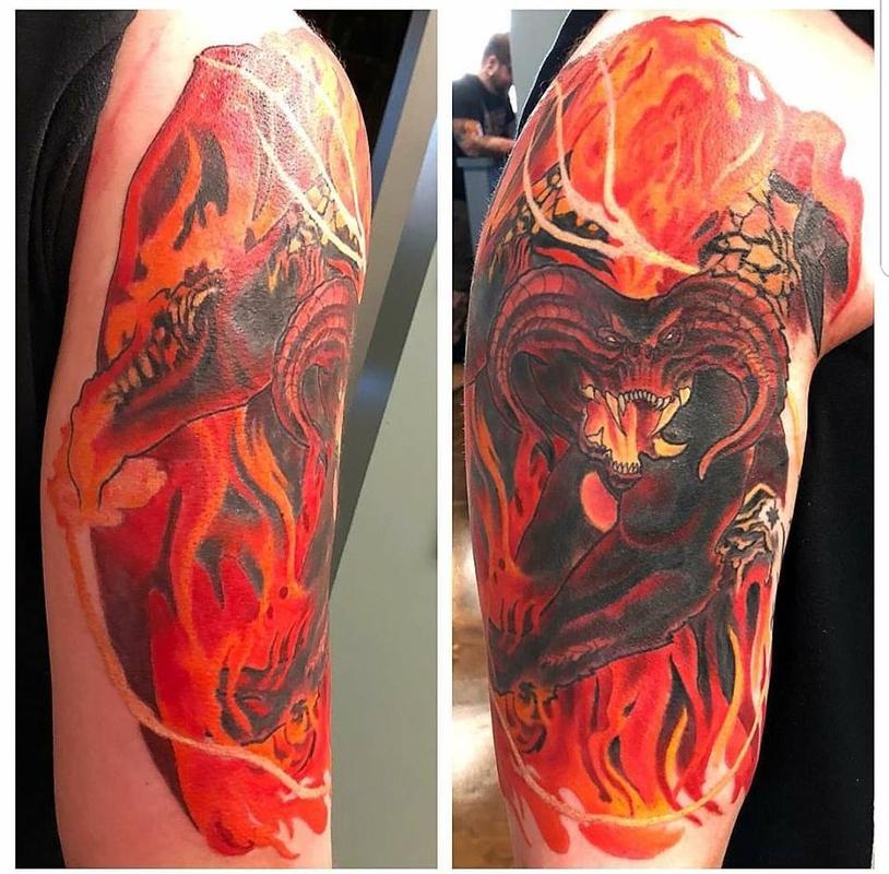 Balrog by Aaron Powers Tattoos
